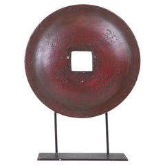 Round Wooden Circle on stand
