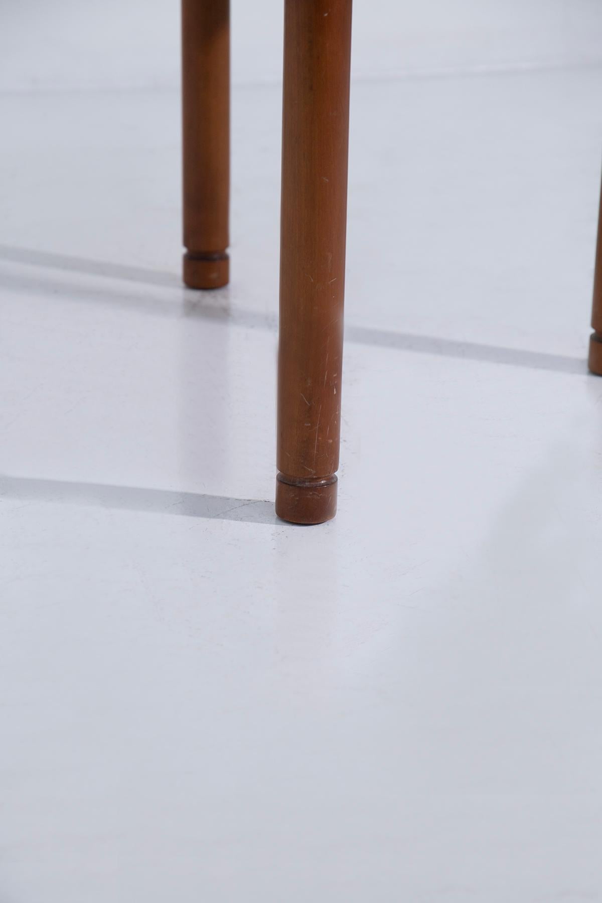 Round Wooden Coffee Table by Osvaldo Borsani In condizioni buone in vendita a Milano, IT
