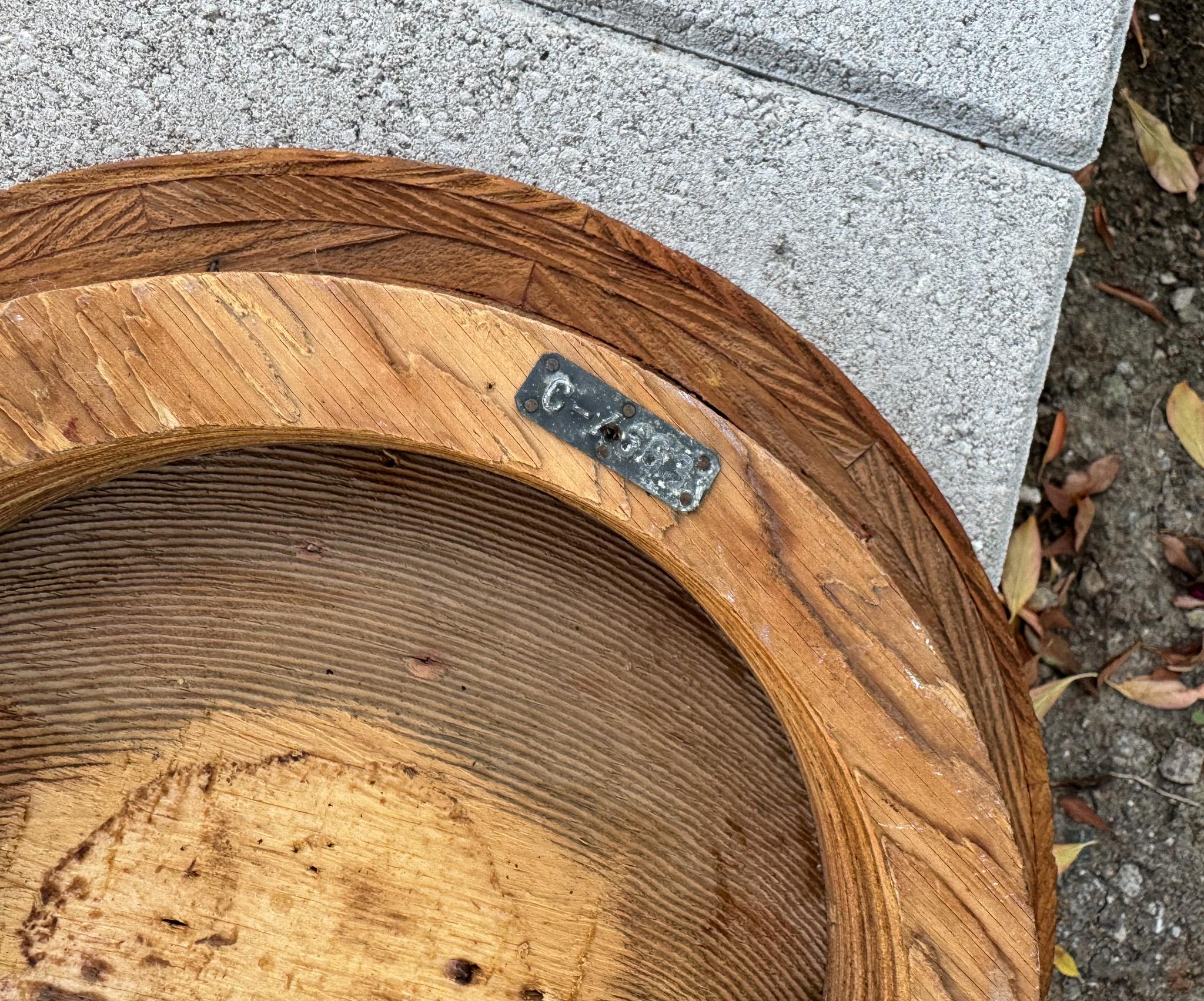 Stampo industriale rotondo in legno per fonderia, 20° secolo in vendita 8