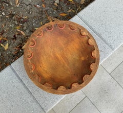 Round Wooden Industrial Foundry Mold, 20th Century