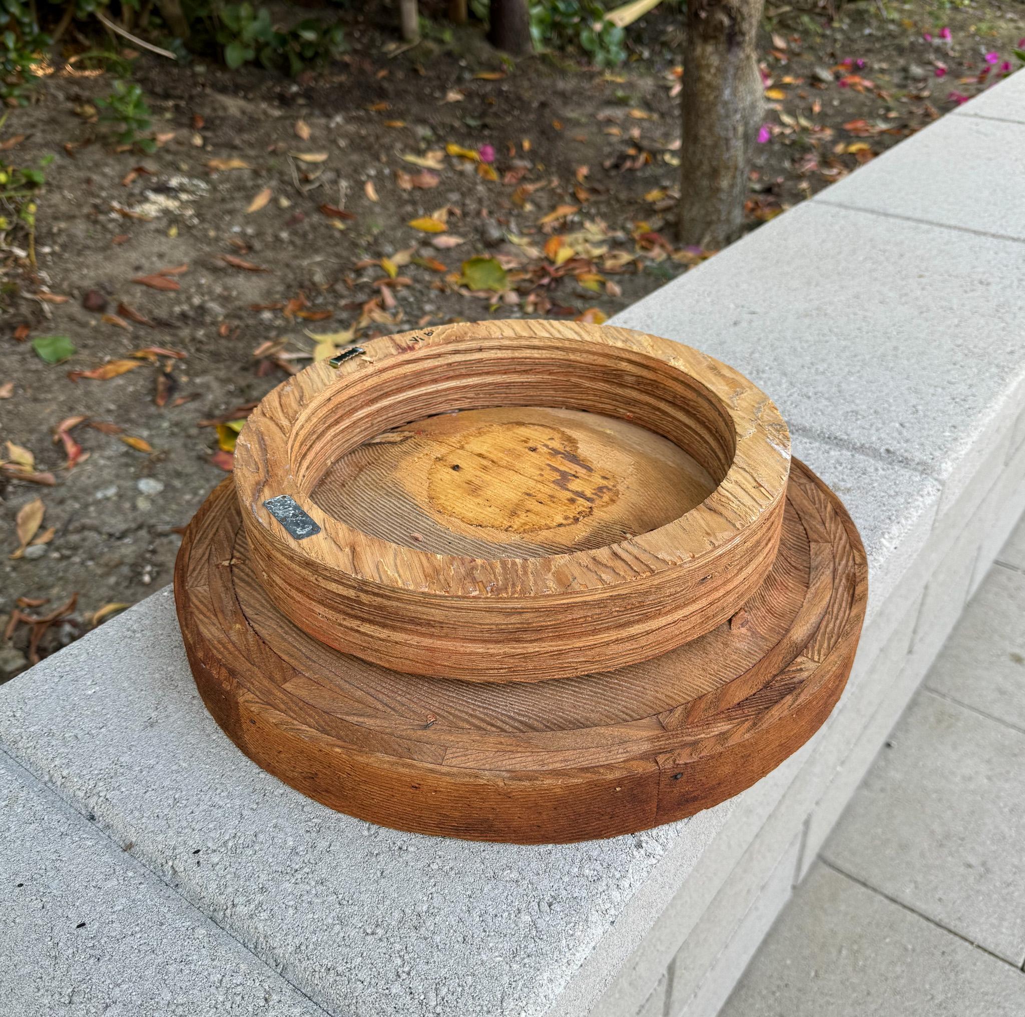 Stampo industriale rotondo in legno per fonderia, 20° secolo In condizioni buone in vendita a San Juan Capistrano, CA
