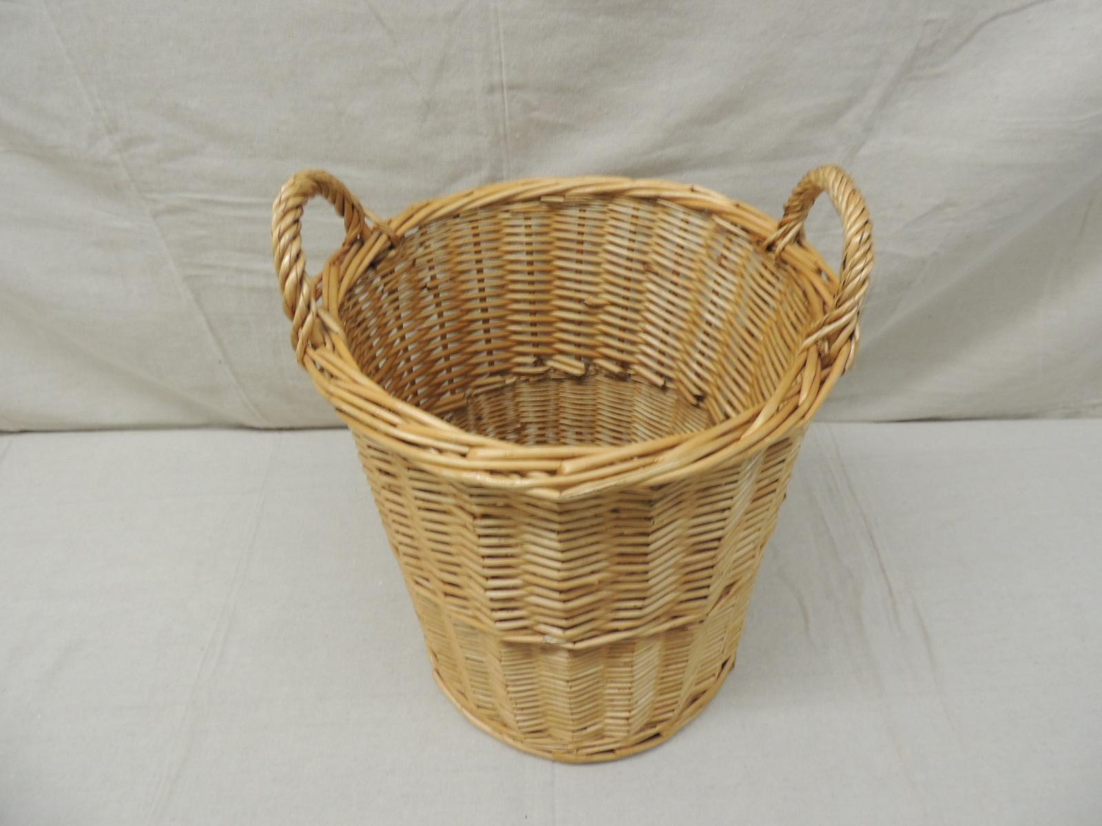 circular woven basket