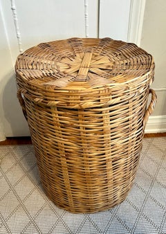 Round Woven Decorative or Laundry Basket