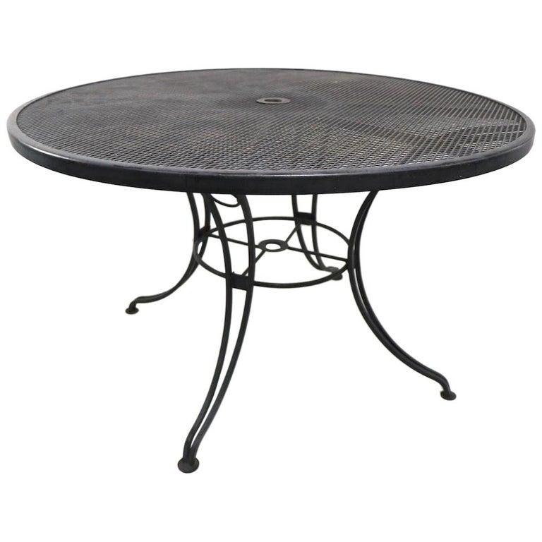 60 inch round wrought sale iron patio table