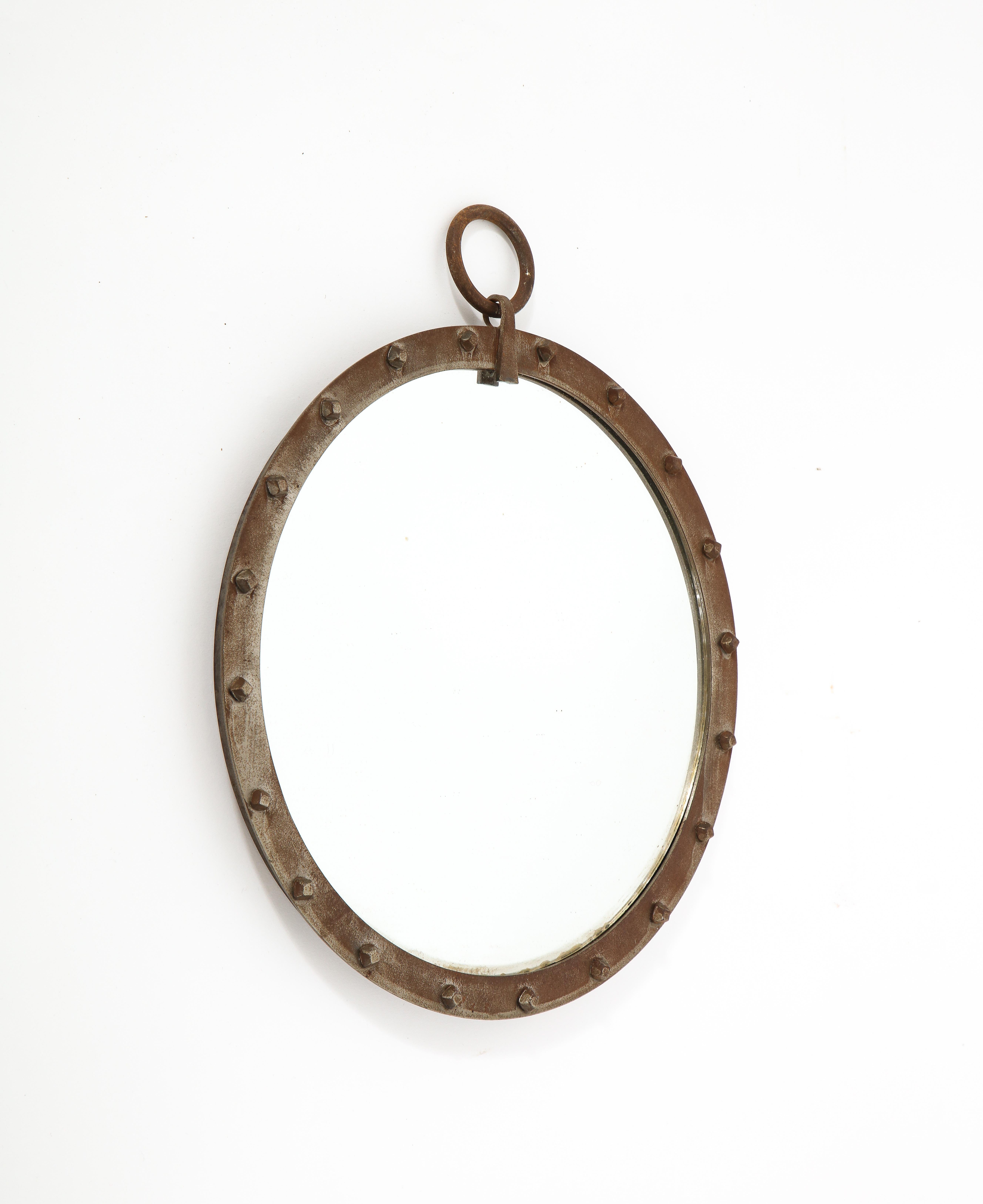 rustic wrought iron mirror