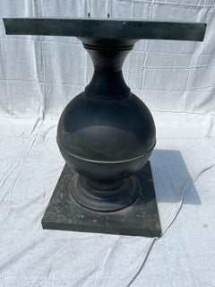 Round Zinc-Covered Center Table, Contemporary