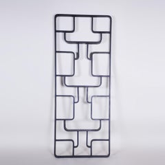 Rounded Corner Black Volak Claustra Made in 1960s Czechia by Holesov