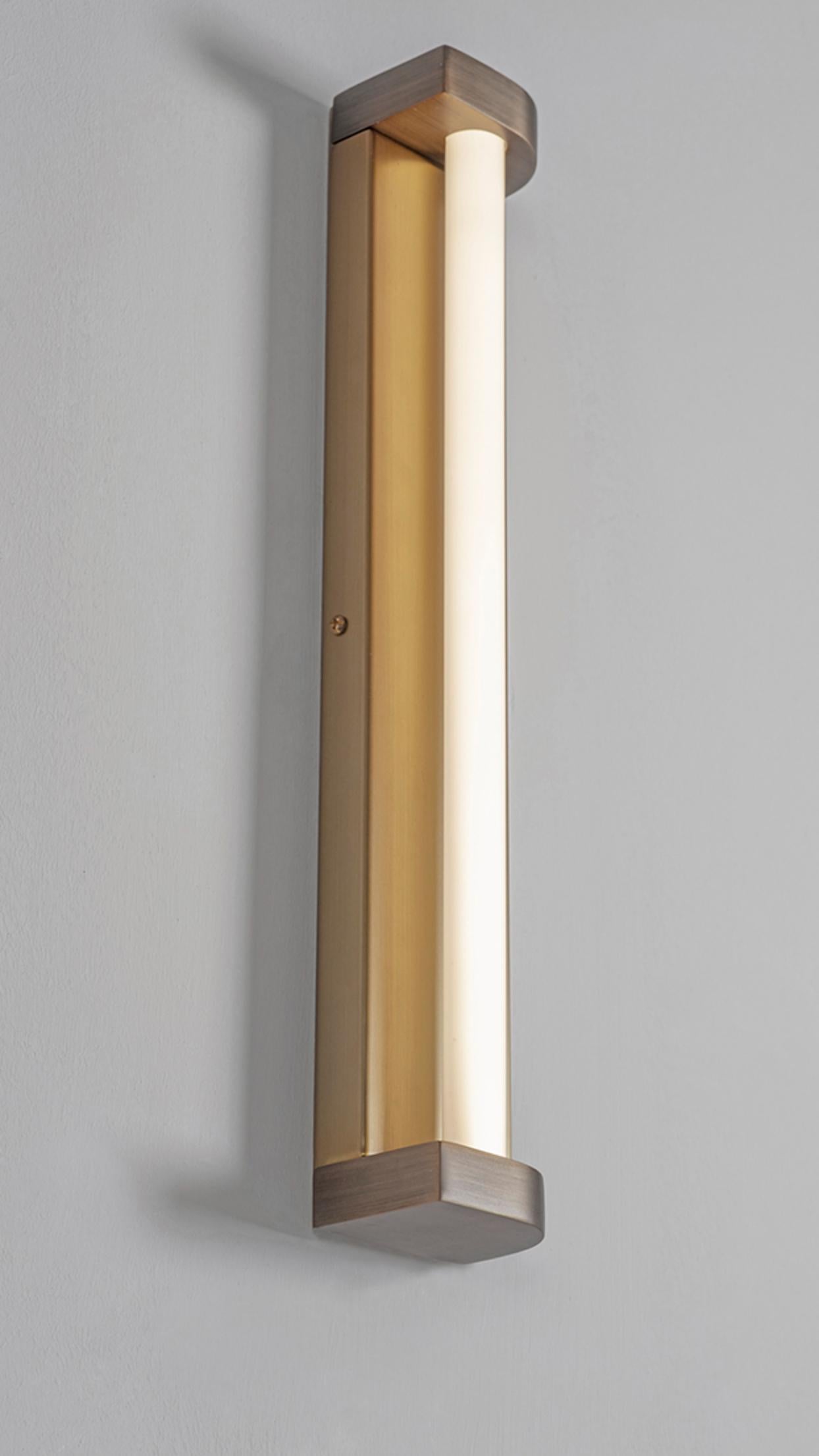 Post-Modern Rounded Corner Wall Light by Square in Circle For Sale