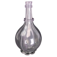 Rounded Crystal Vase with Rounded Bottom and Flower Shaped Base
