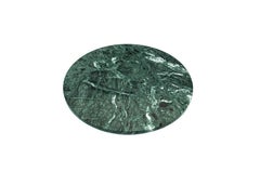 Handmade Rounded Green Guatemala Marble Cheese Plate