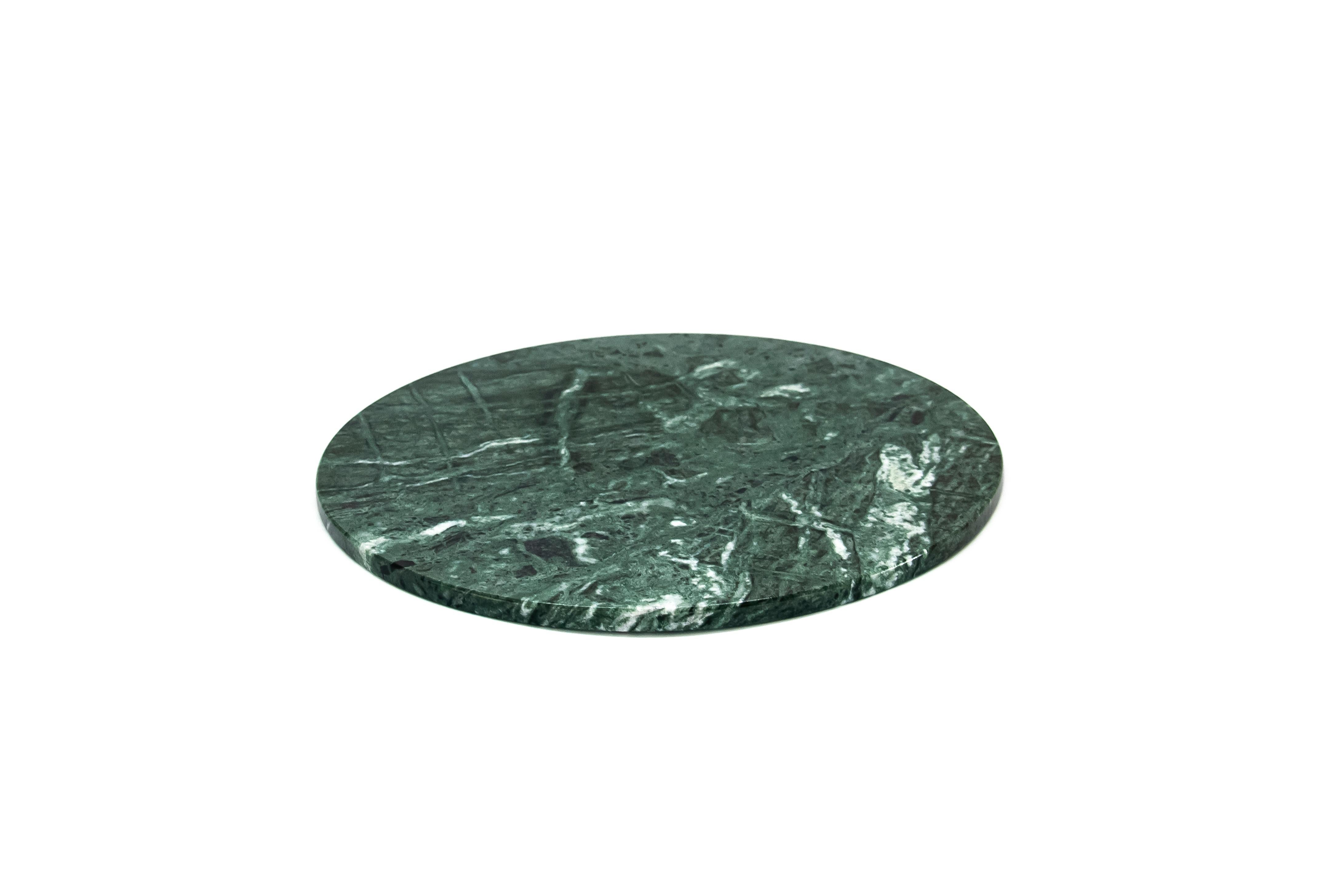 green marble platter