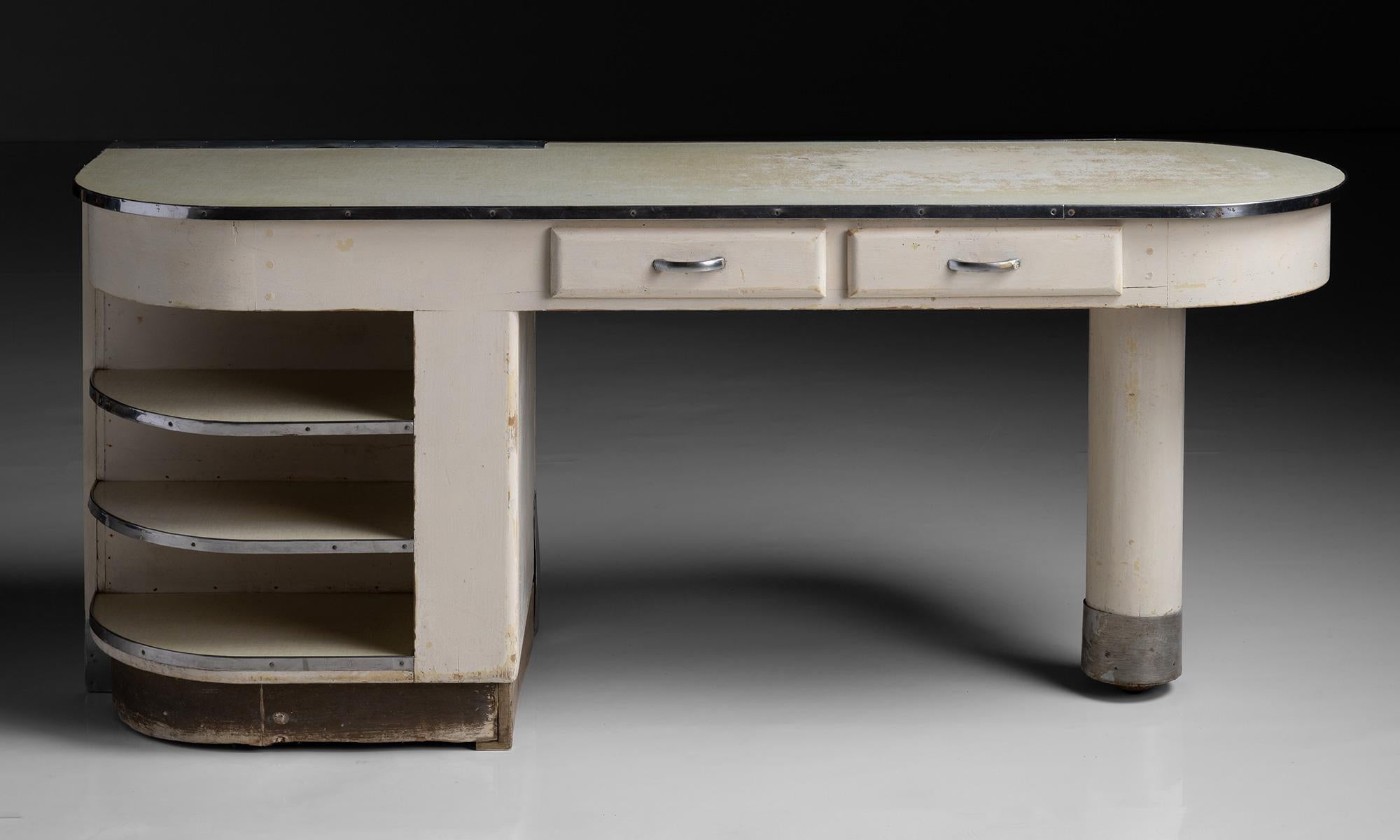 French Industrial Desk, France circa 1960 For Sale