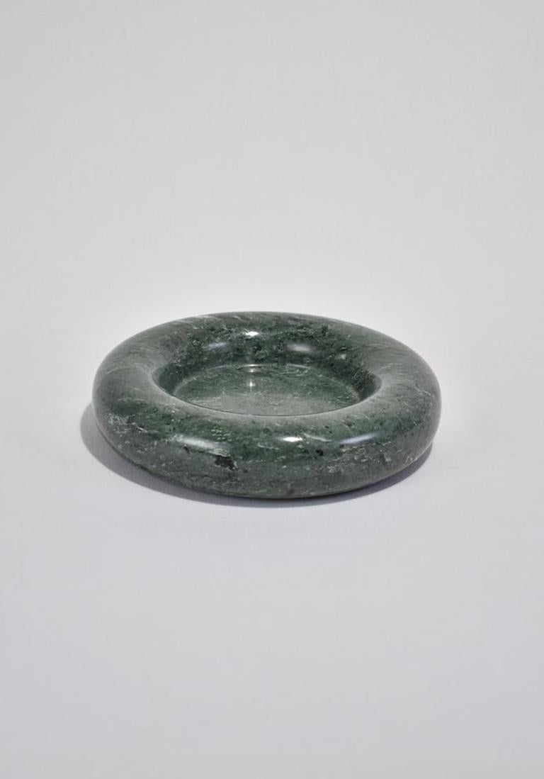 Beautiful rounded granite catchall in green. Perfect for jewelry keeping, part of a table scape or a catchall for small treasures.
 