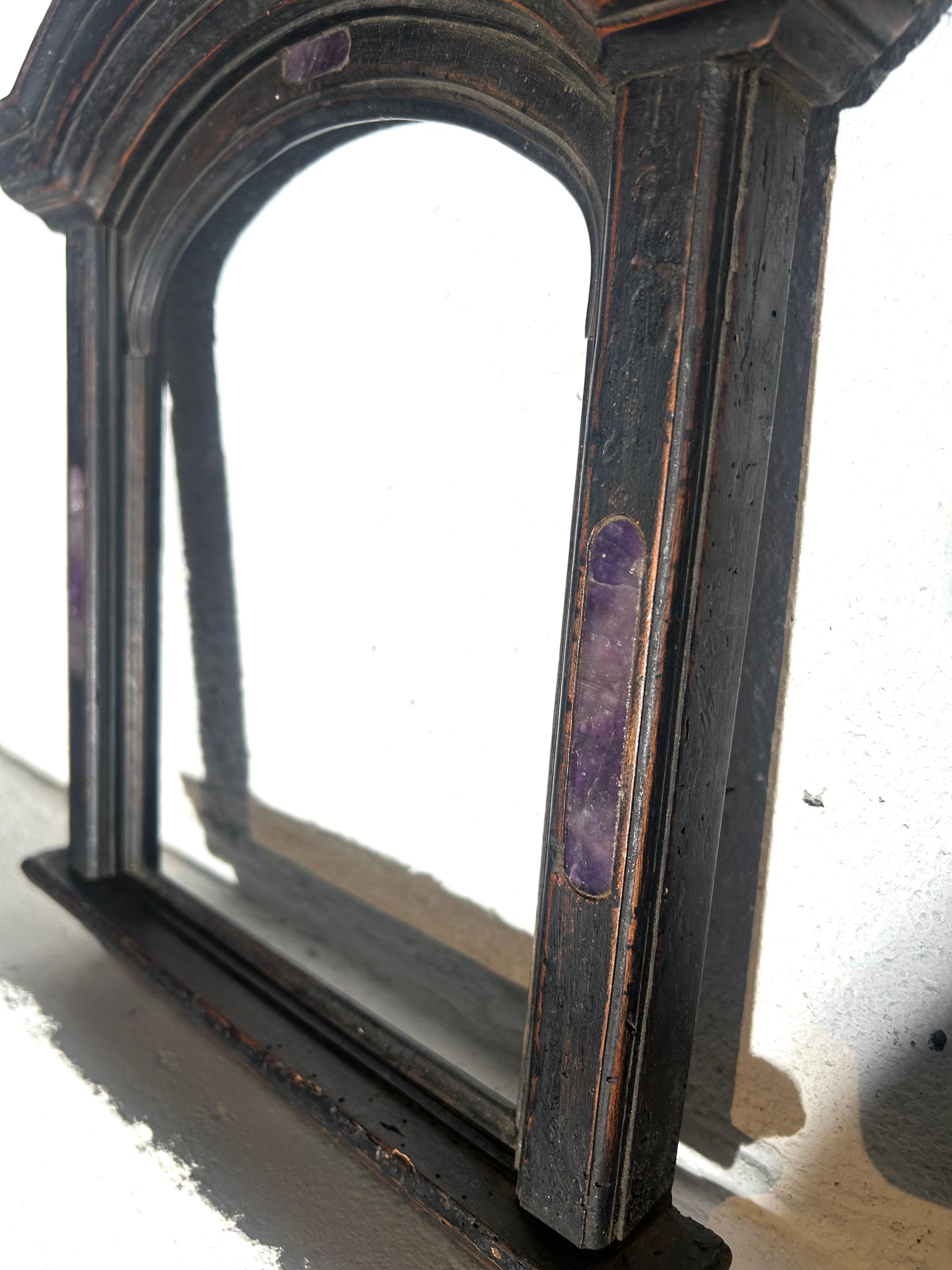 18th Century and Earlier Rounded Italian frame 16/17th century