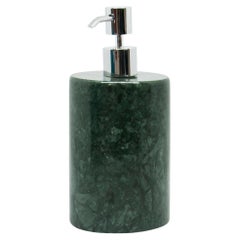 Rounded Soap Dispenser in Green Marble