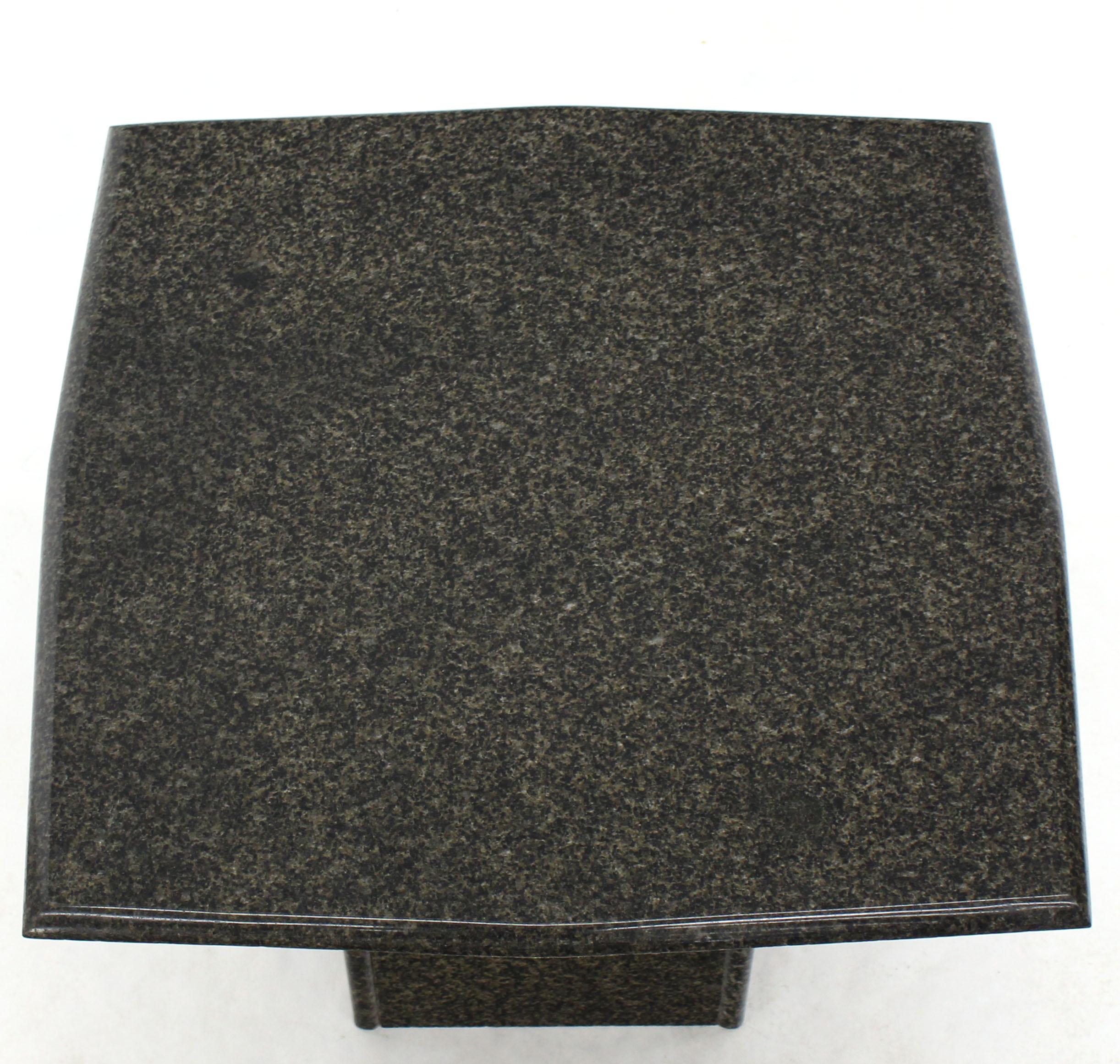 black granite side table