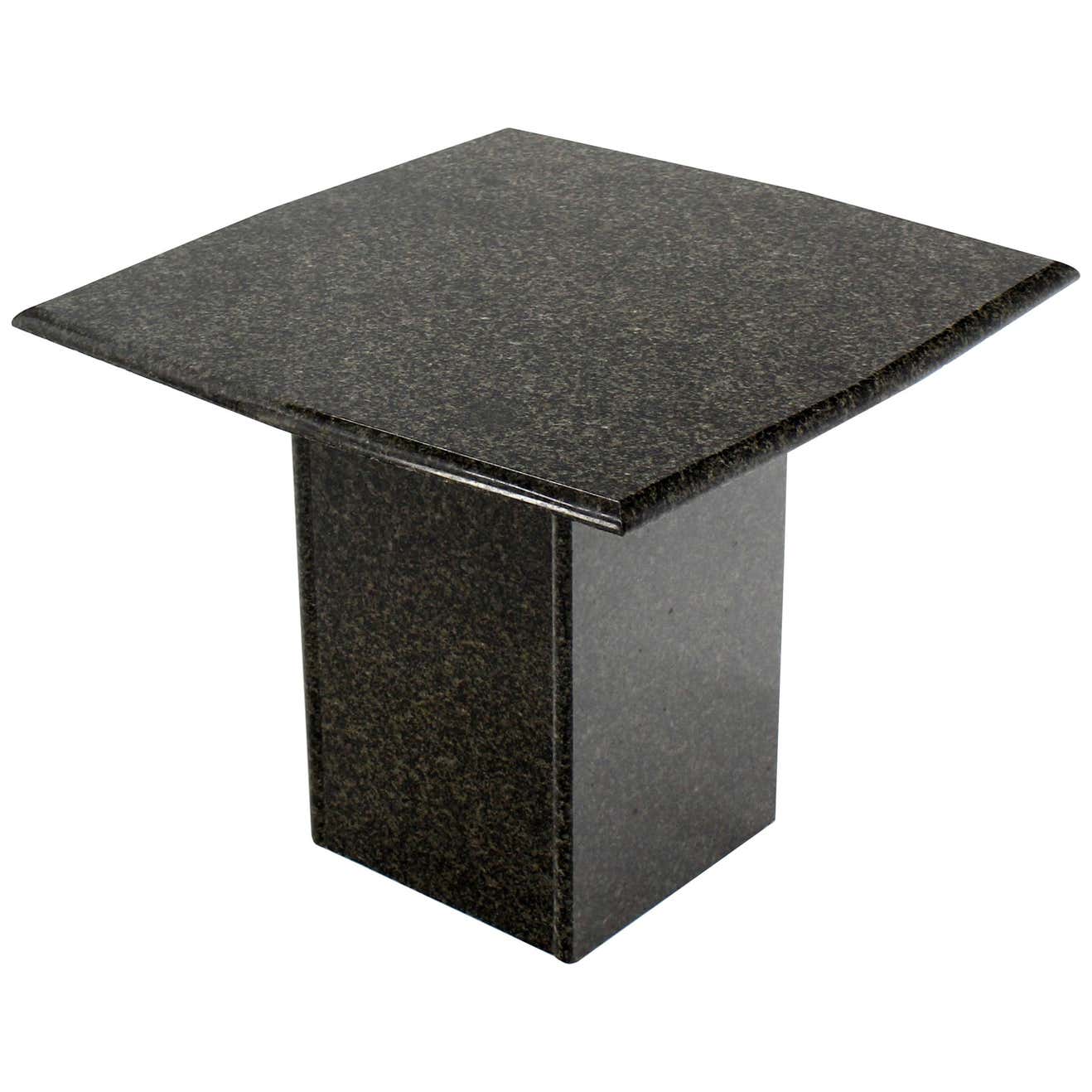 Square Rounded Side Table Rounded Square Granite Side End Stand Table Modern Design For Sale at ...