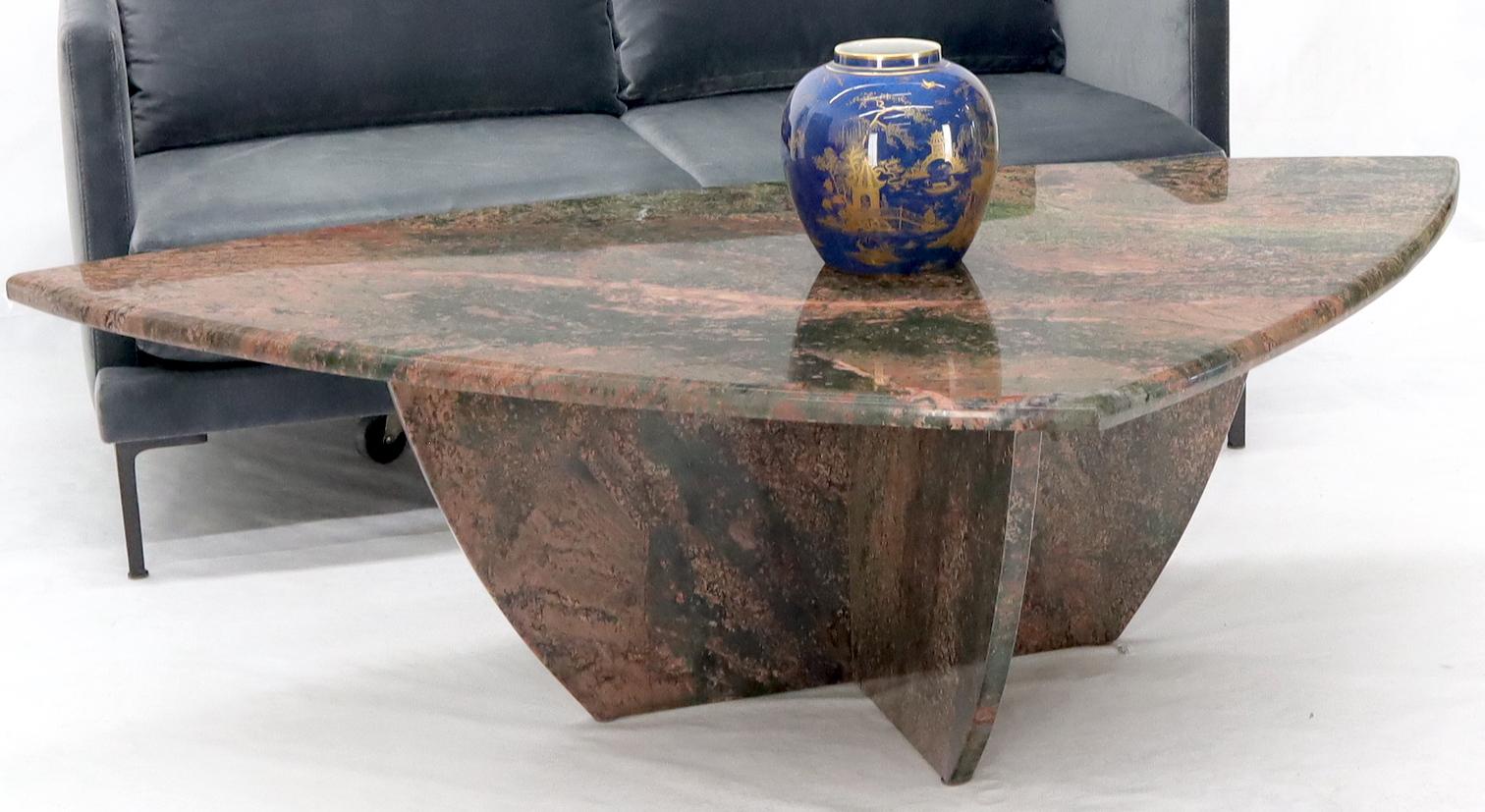 triangular shaped coffee table