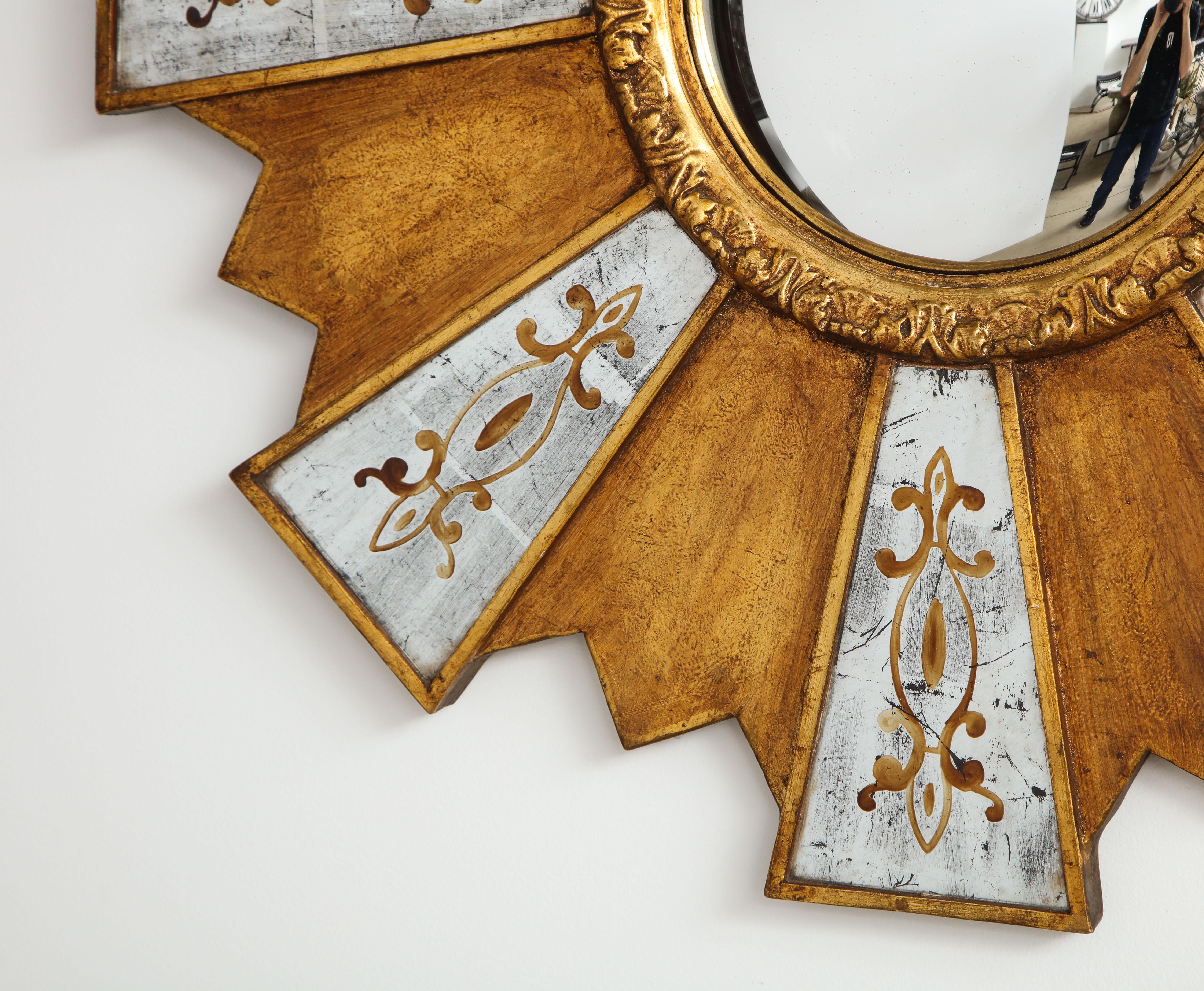 Roundel Gilt Wood Mirror For Sale 3