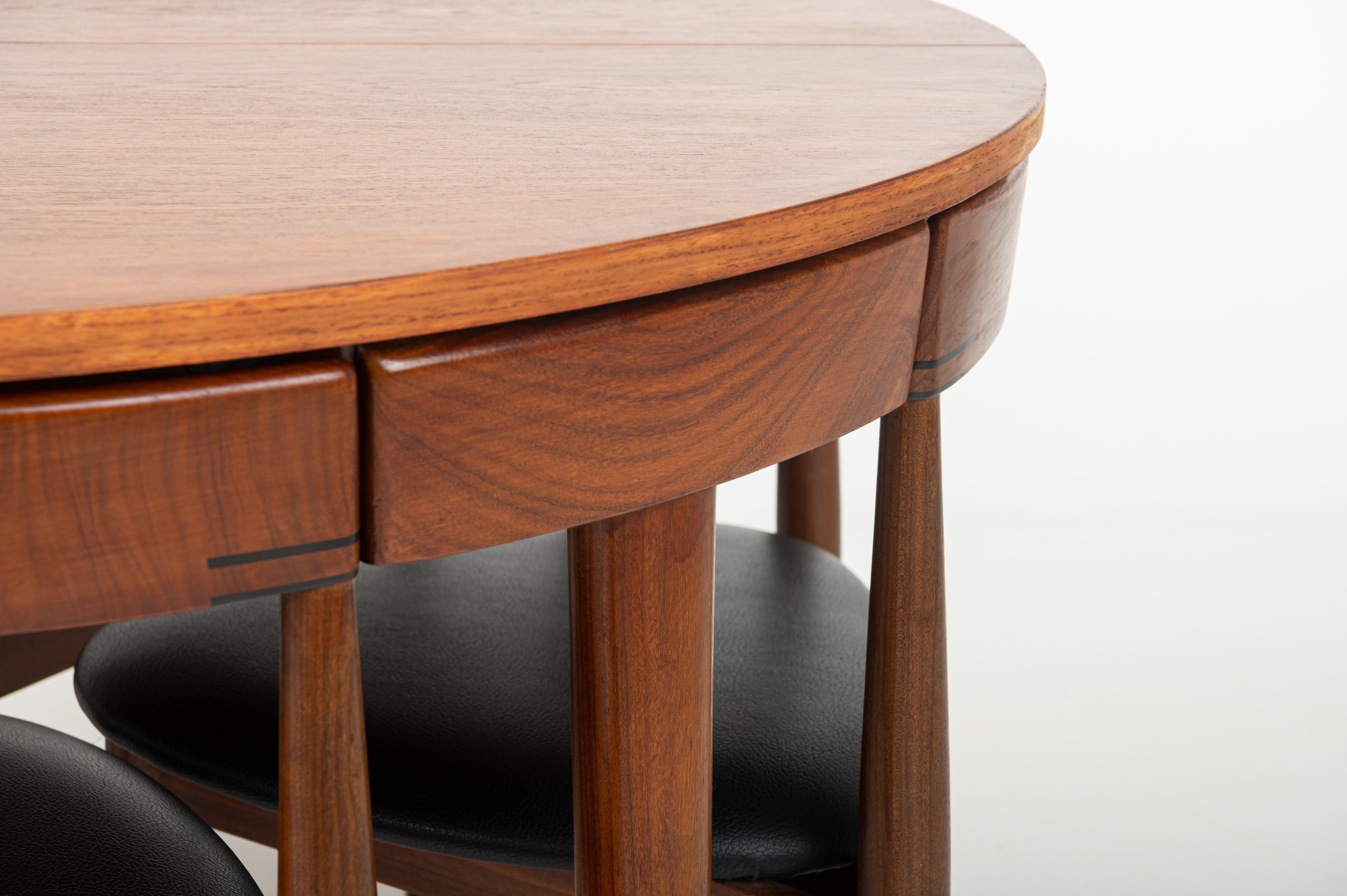 Ensemble de salle à manger Roundette par Hans Olsen pour Rojle Frem, Danemark années 1950 3