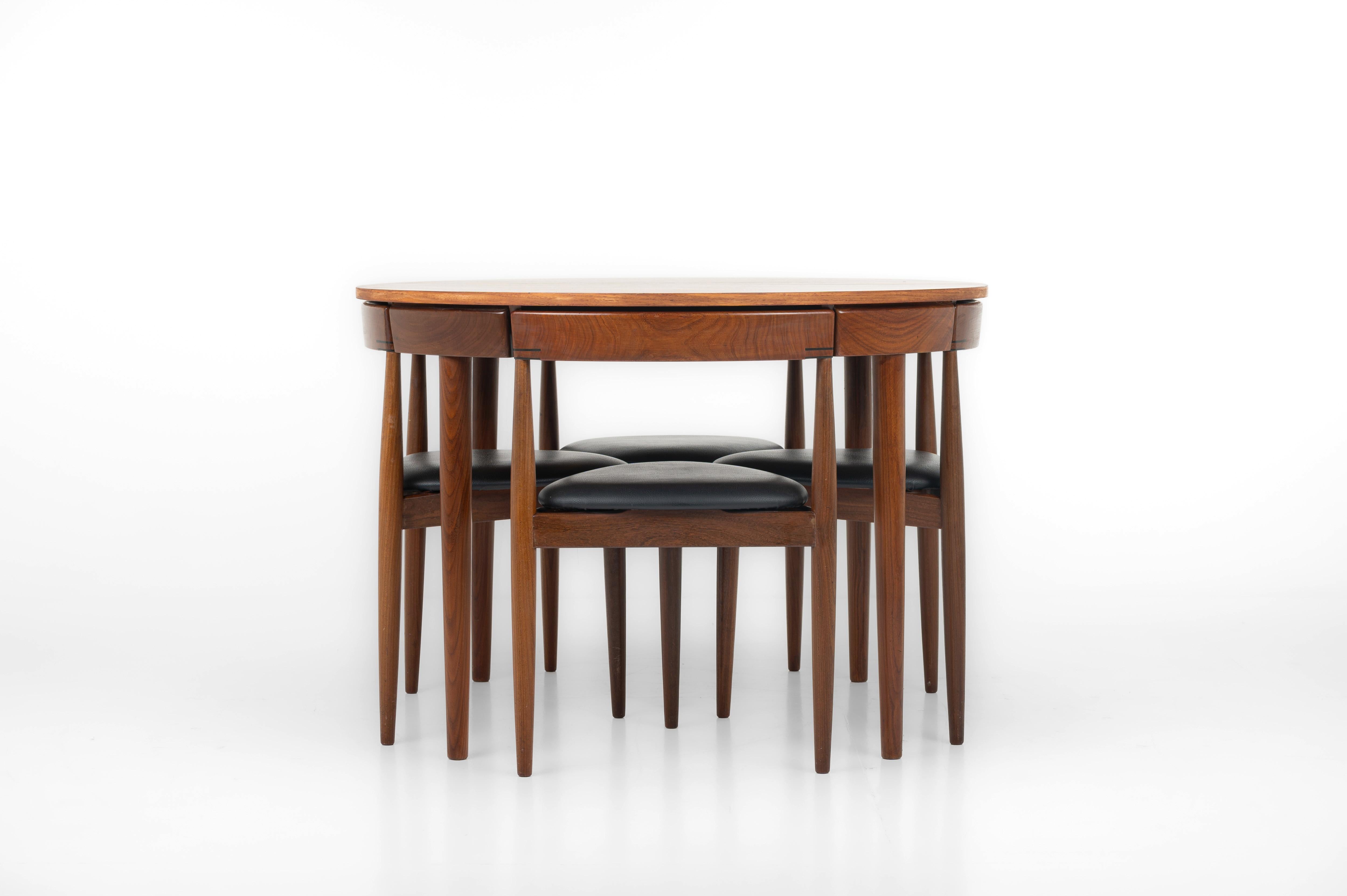 Ensemble de salle à manger Roundette par Hans Olsen pour Rojle Frem, Danemark années 1950 12