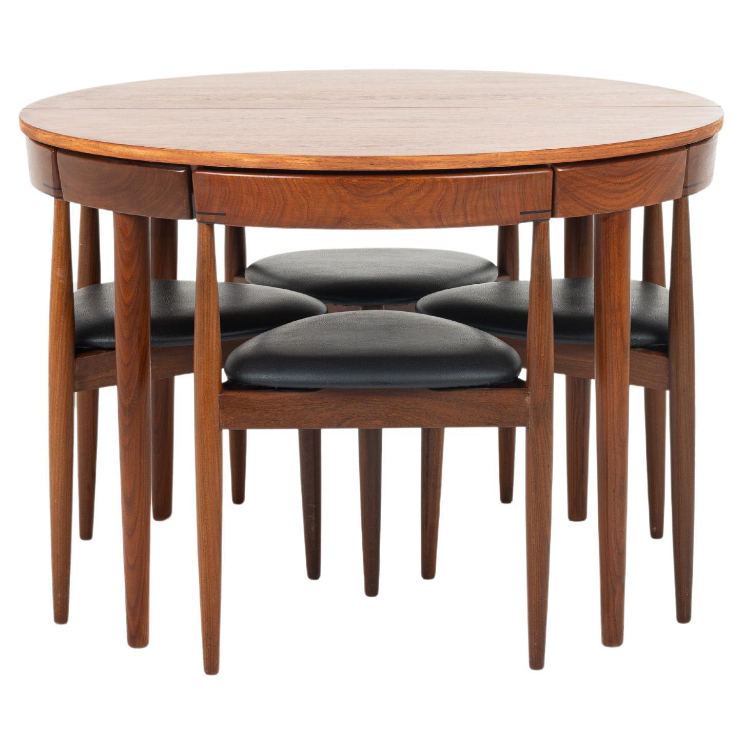 Ensemble de salle à manger Roundette par Hans Olsen pour Rojle Frem, Danemark années 1950