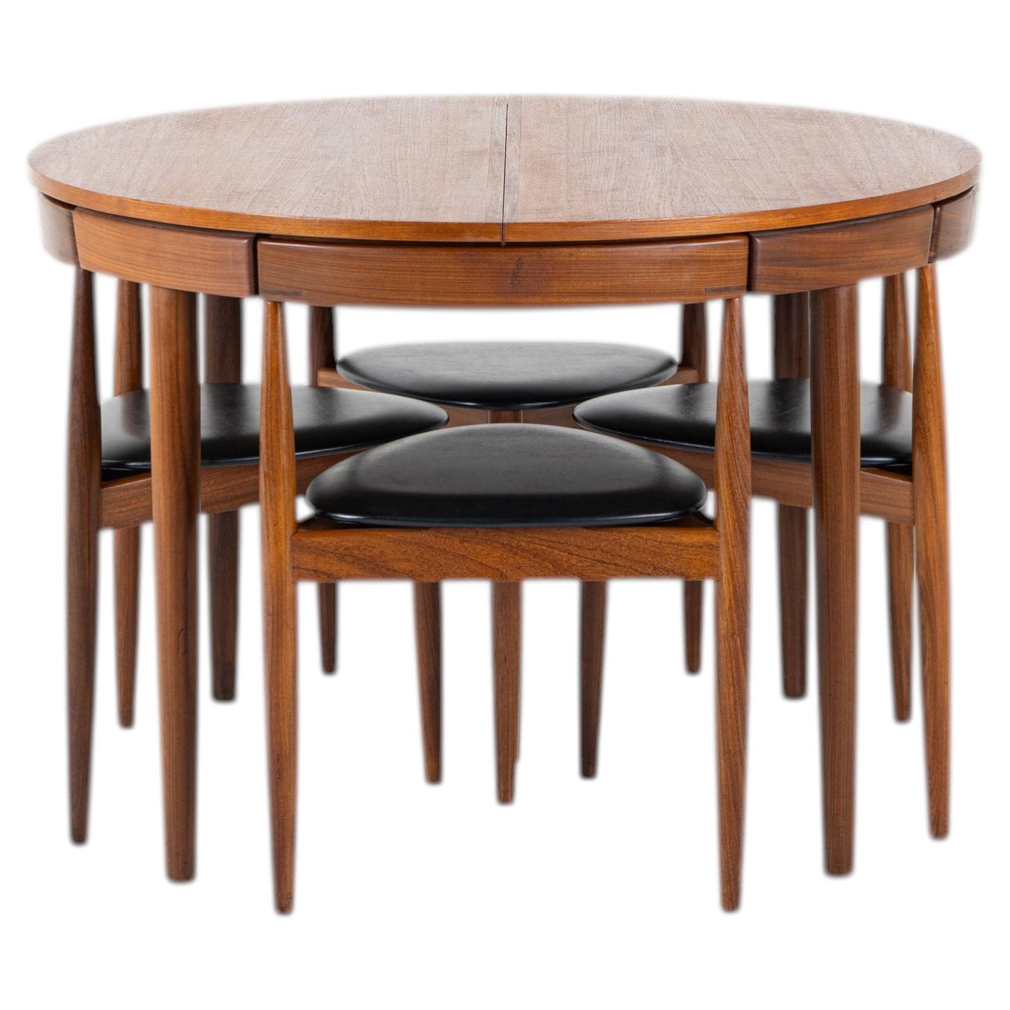 Roundette Dining Set by Hans Olsen for Frem Rojle (Table + 6 chairs), 1950s For Sale