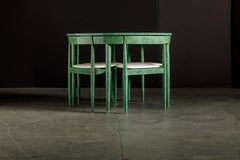 'Roundette' Dining Table and Four Chairs by Hans Olsen for Frem Røjle, Signed