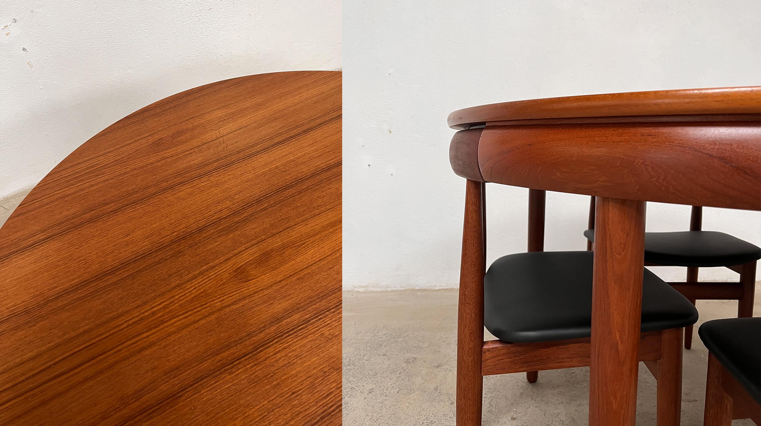 20th Century Roundette dining table by Hans Olsen for Frem Rojle For Sale