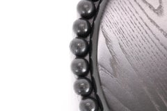 Rounding Wood Stool/Table with Black Lacquer Finish by Debra Folz