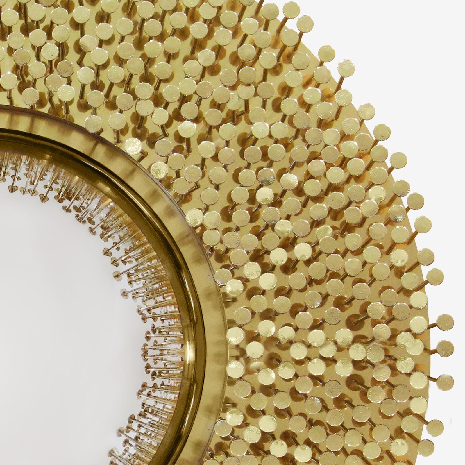 Specchio Roundy con ottone massiccio In condizioni Nuovo in vendita a Paris, FR