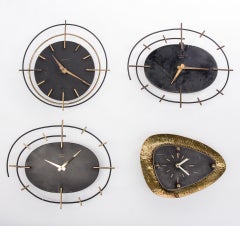 Wanduhr von Roung Vedette, Frankreich, 1950
