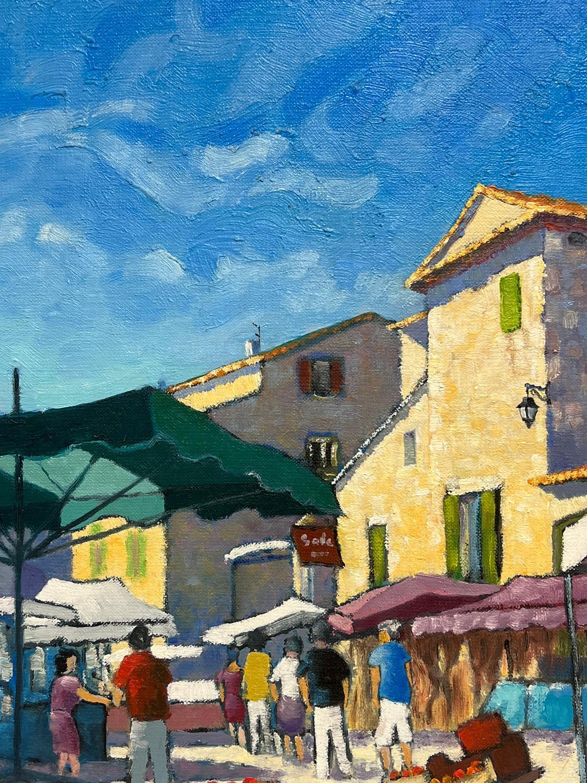 Place de l'Elige, Lacoste, 
French artist, signed and dated
oil on canvas, unframed
canvas: 22 x 18.5 inches
inscribed verso
provenance: private collection, France
condition: very good and sound condition