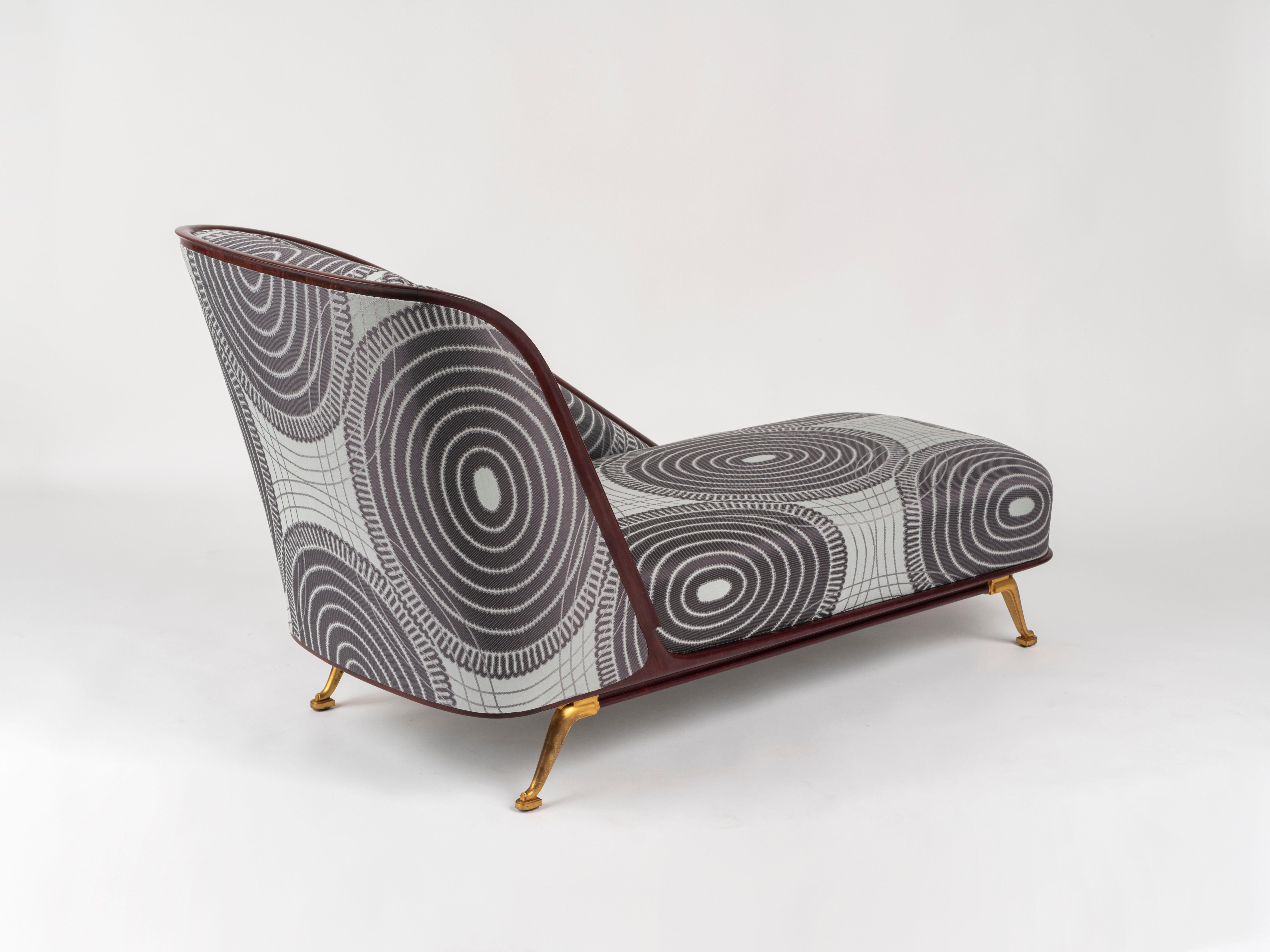 Rousseau y Lardin Chaiselongue, Colección Karl Lagerfeld Francés en venta
