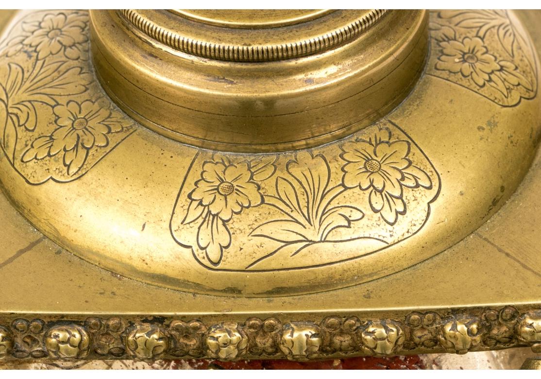 Vase en verre craquelée décoré à l'intérieur comme une lampe Rousseau & Leveille en vente 9
