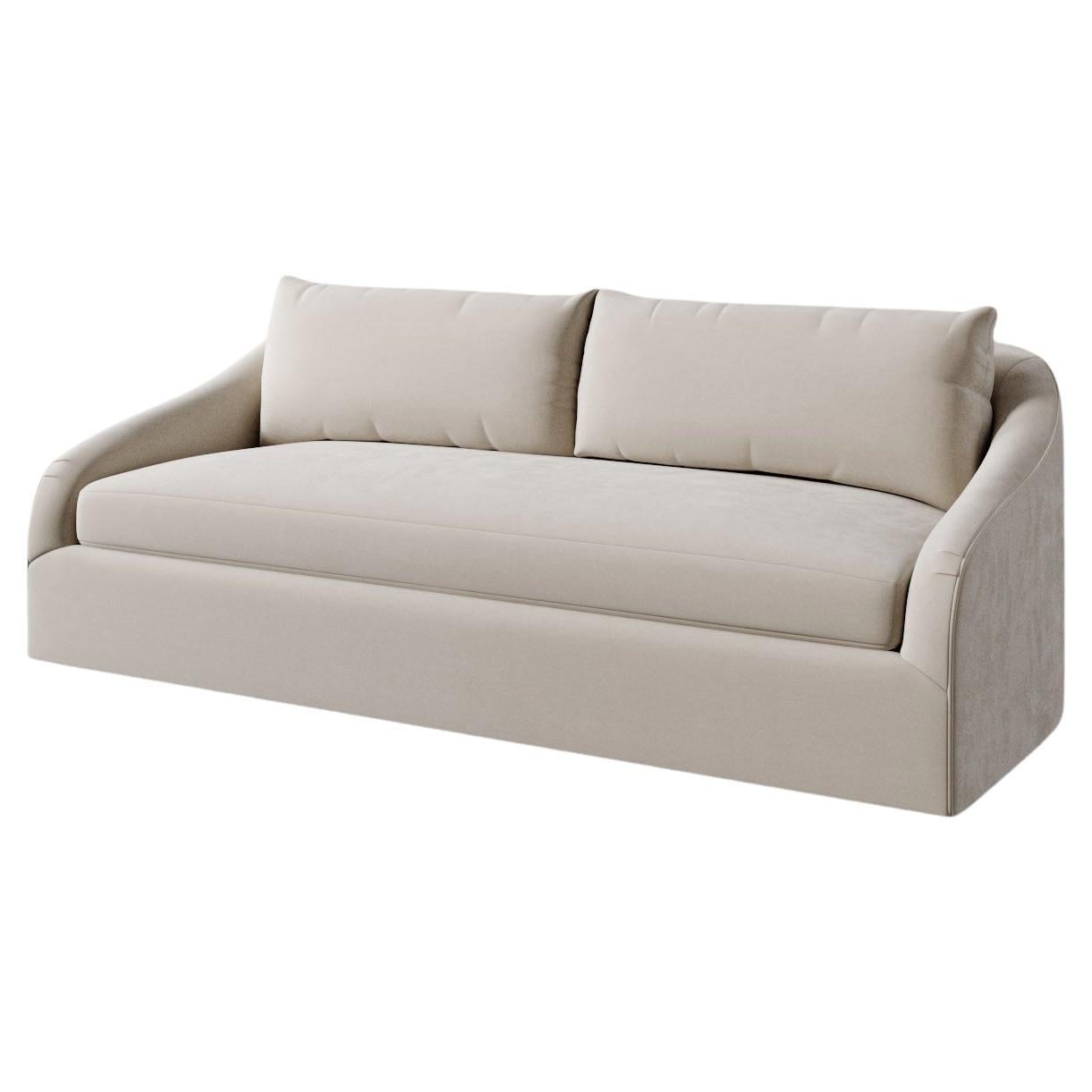 Rousseau-Sofa aus plüschigen Samt von Christiane Lemieux