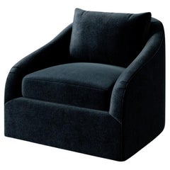 Rousseau Swivel chair in Plush Velvet by Christiane Lemieux