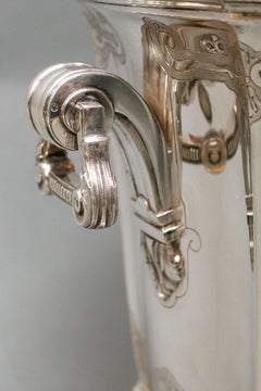 Roussel-doutre - Important 20th Century Silver Cooler
