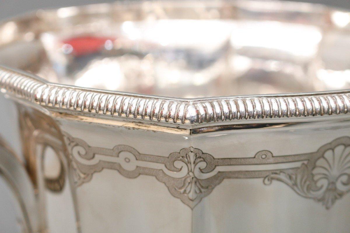 Art Deco Roussel-doutre - Important 20th Century Silver Cooler For Sale