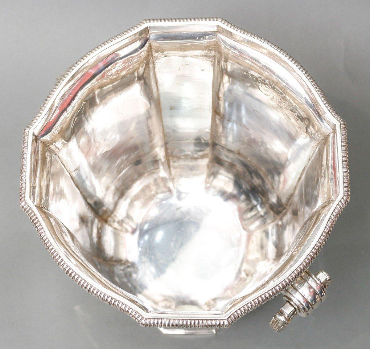 Sterling Silver Roussel-doutre - Important 20th Century Silver Cooler For Sale