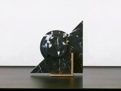 Roussy Bookend in Black Marble