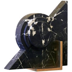 Roussy Bookend in Black Marble