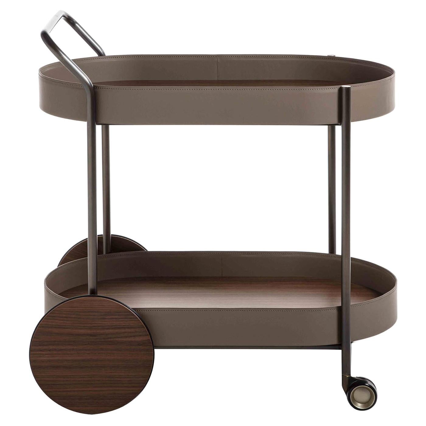 Route Brown Bar Cart