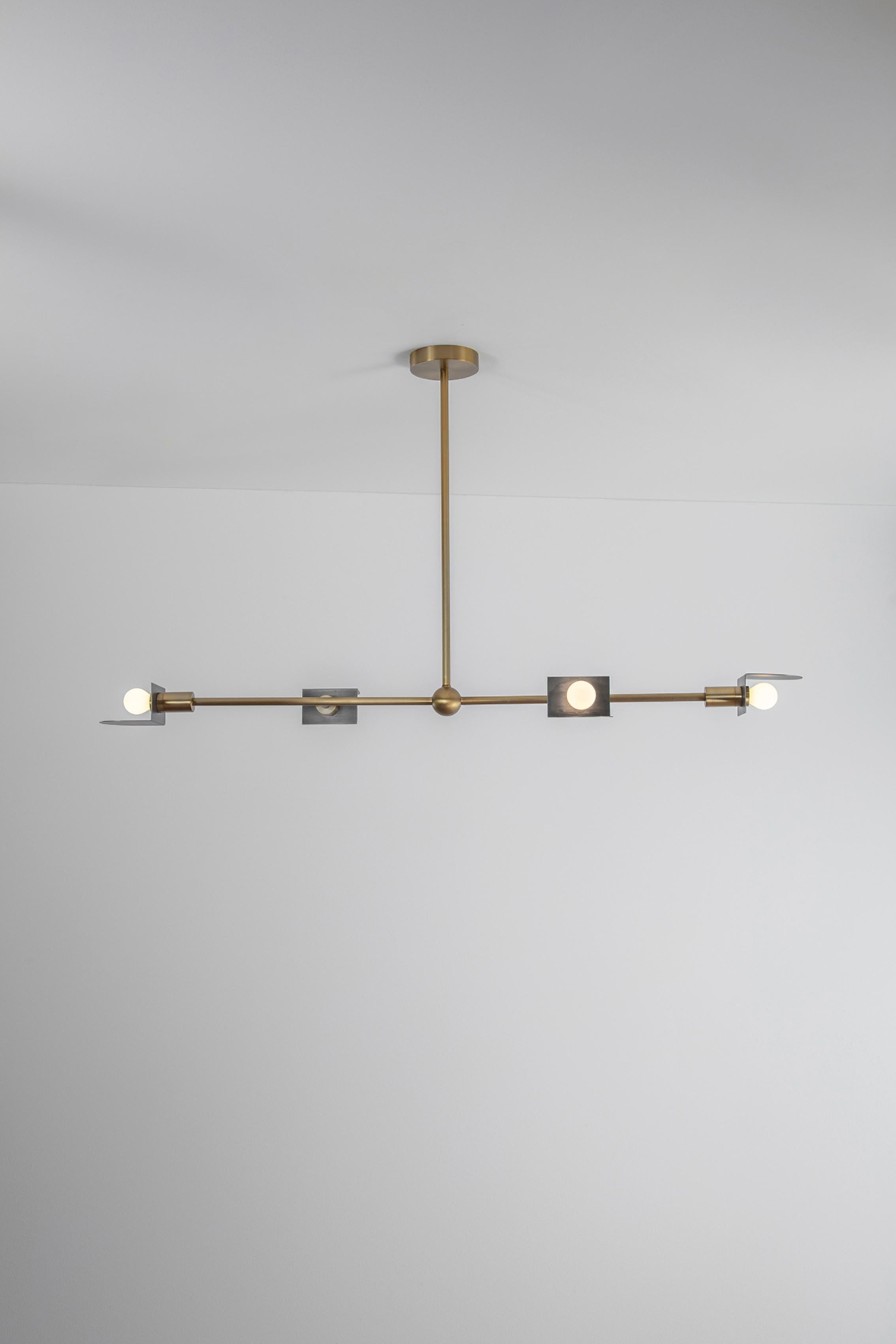 British Route I Pendant Light by Square in Circle For Sale