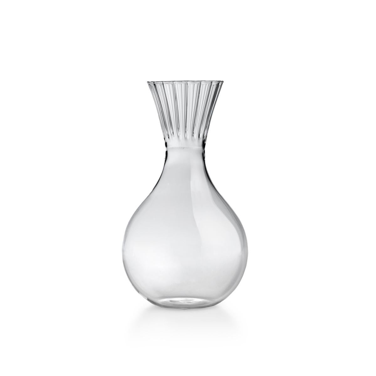 Routine High Carafe in Mouth Blown Glass Designed by Matteo Cibic In New Condition For Sale In Milan, IT