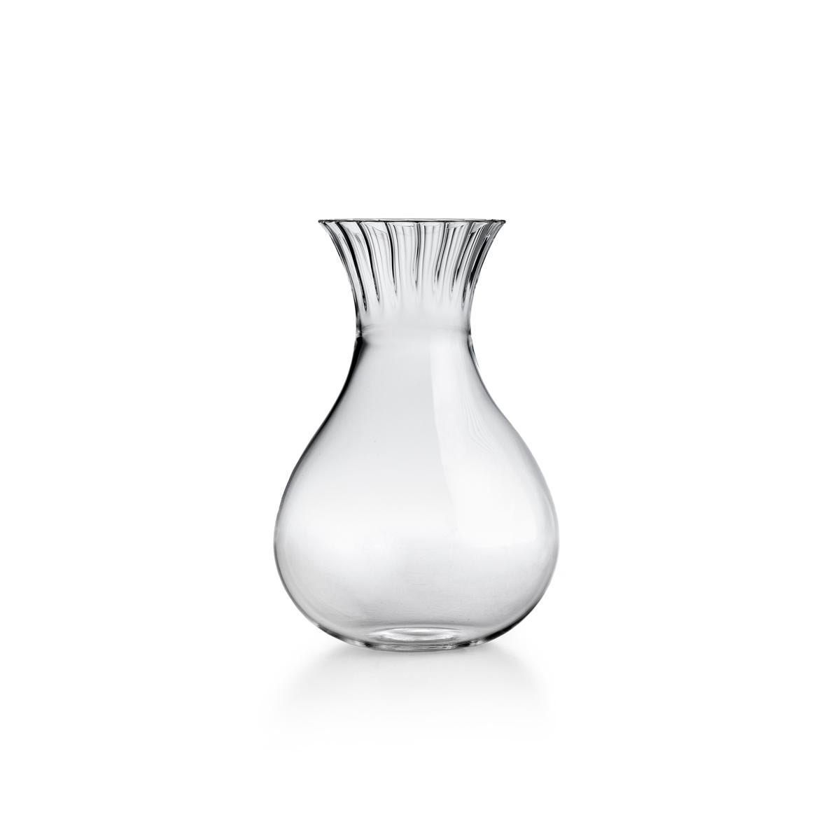 Routine Low Carafe in Mouth Blown Glass Designed by Matteo Cibic In New Condition For Sale In Milan, IT