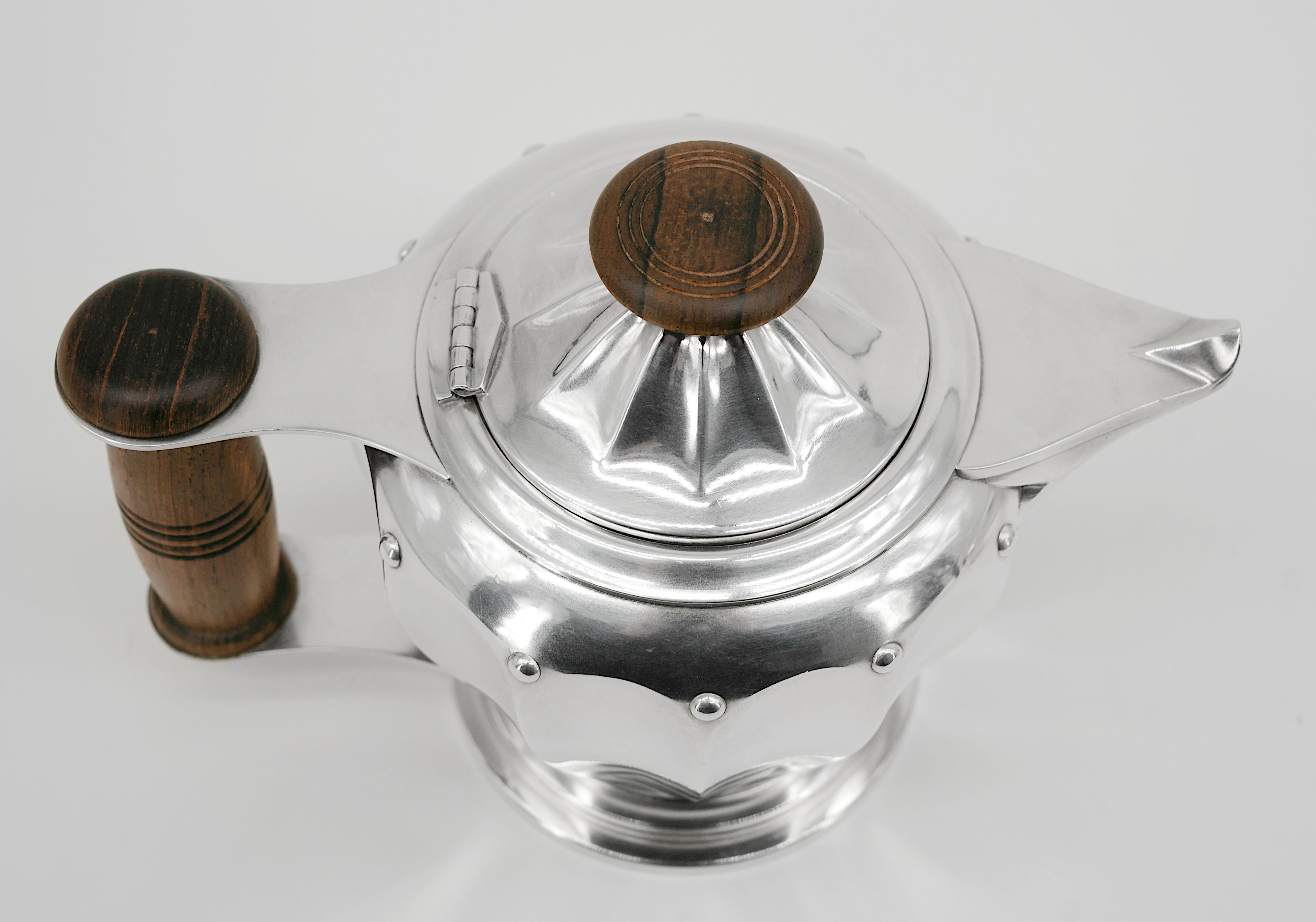 Roux-Marquiand French Art Deco Tea-Coffee Set, 1920 For Sale 1