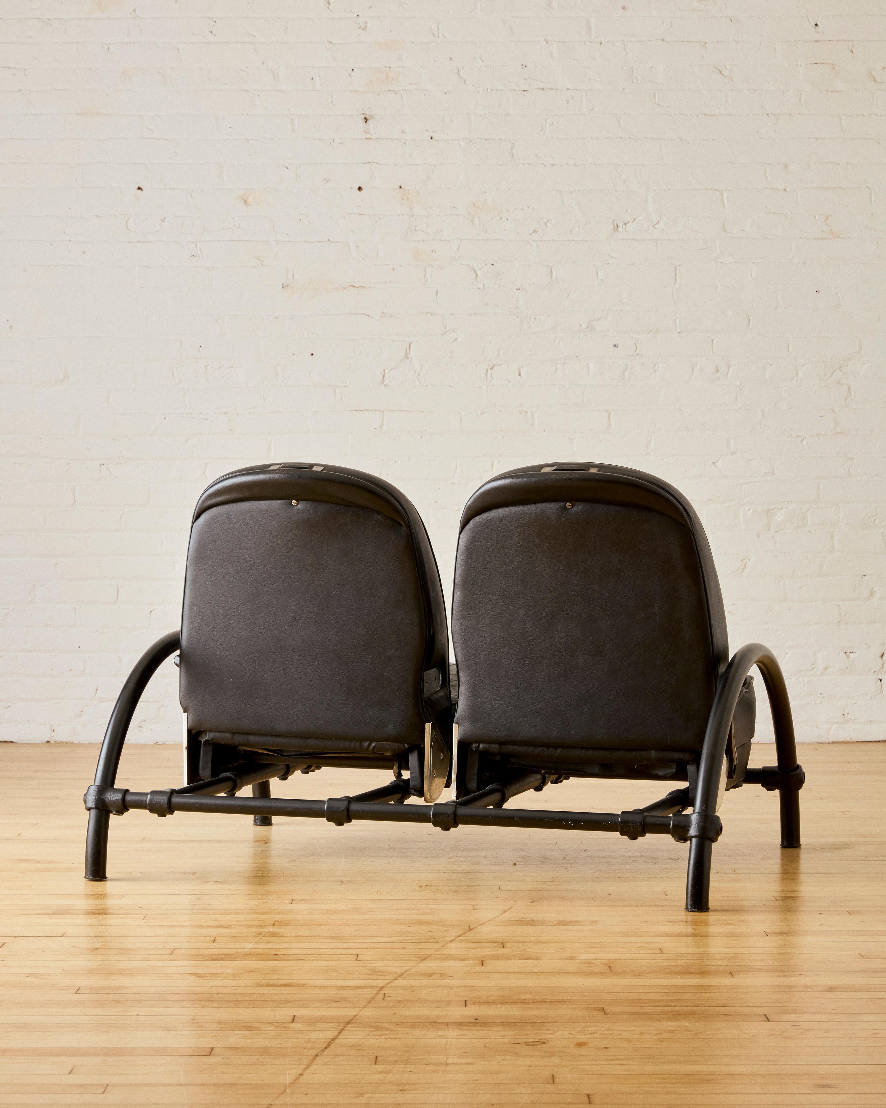 Metal 'Rover' two seat sofa by Ron Arad