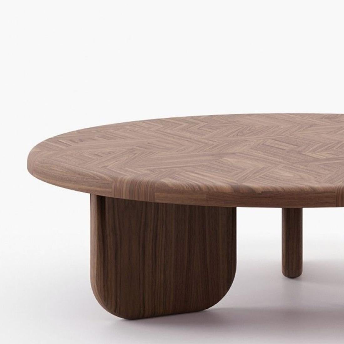 XXIe siècle et contemporain Table basse Rover en noyer en vente