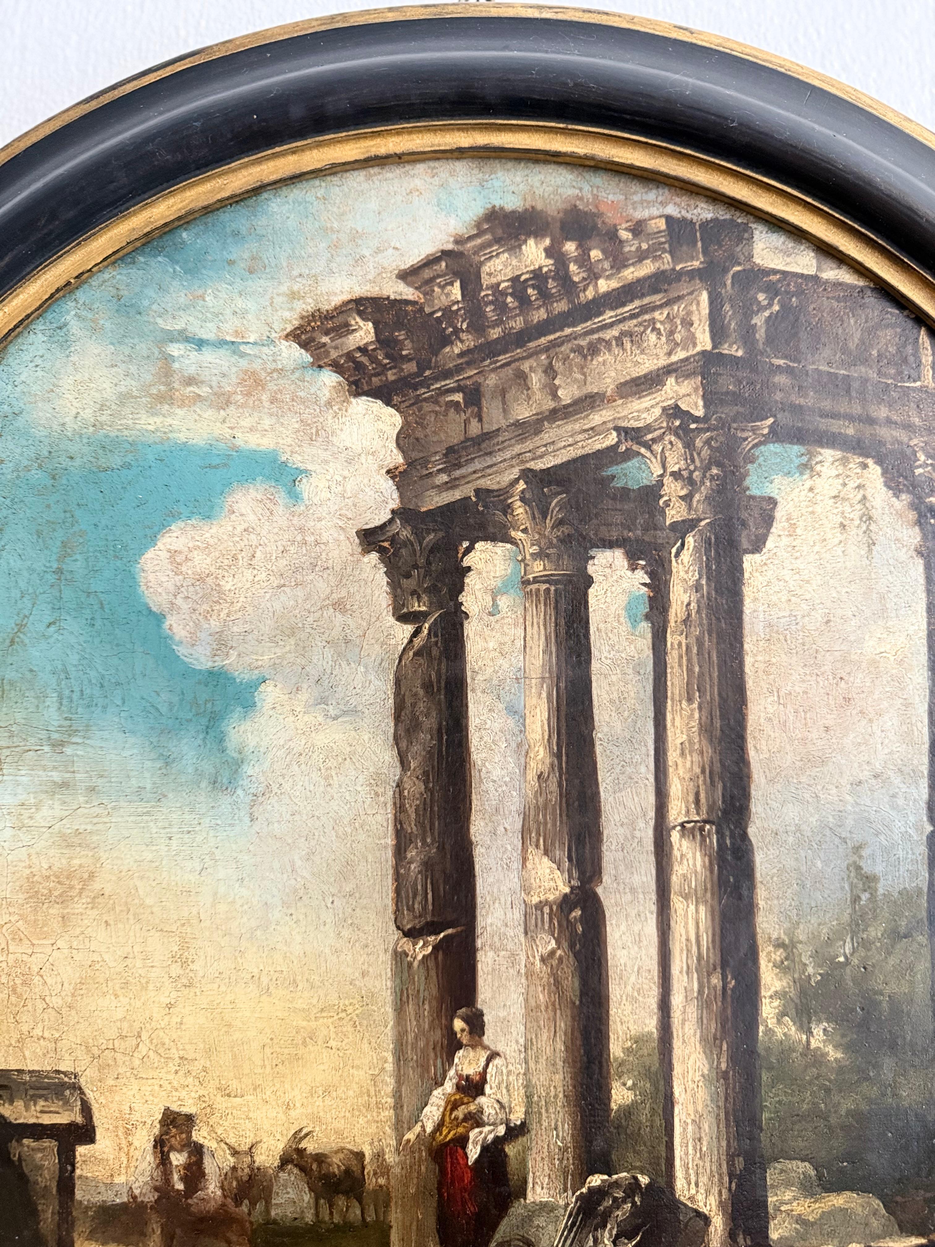 Rovine, olio su tela - inizio XVII secolo in vendita 1